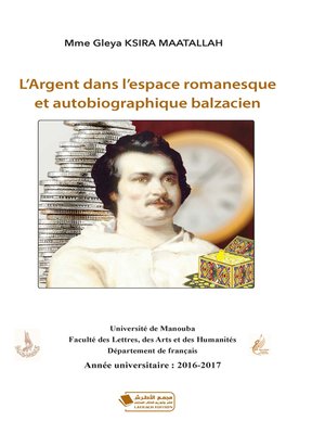cover image of L'Argent dans l'Espace Romanesque et Autobiographique Balzacien